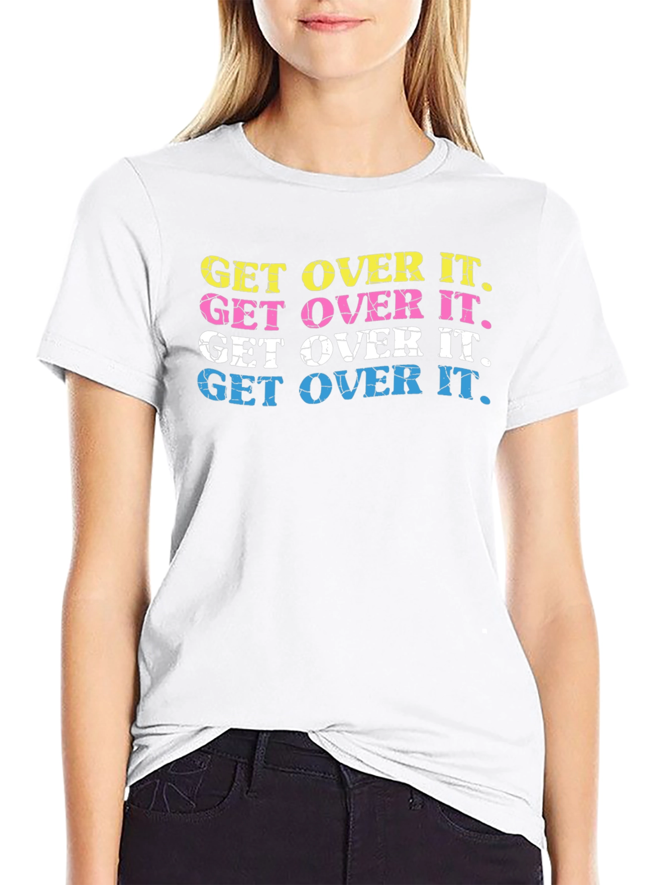 Get Over It T-Shirt Trendy Graphic Tee