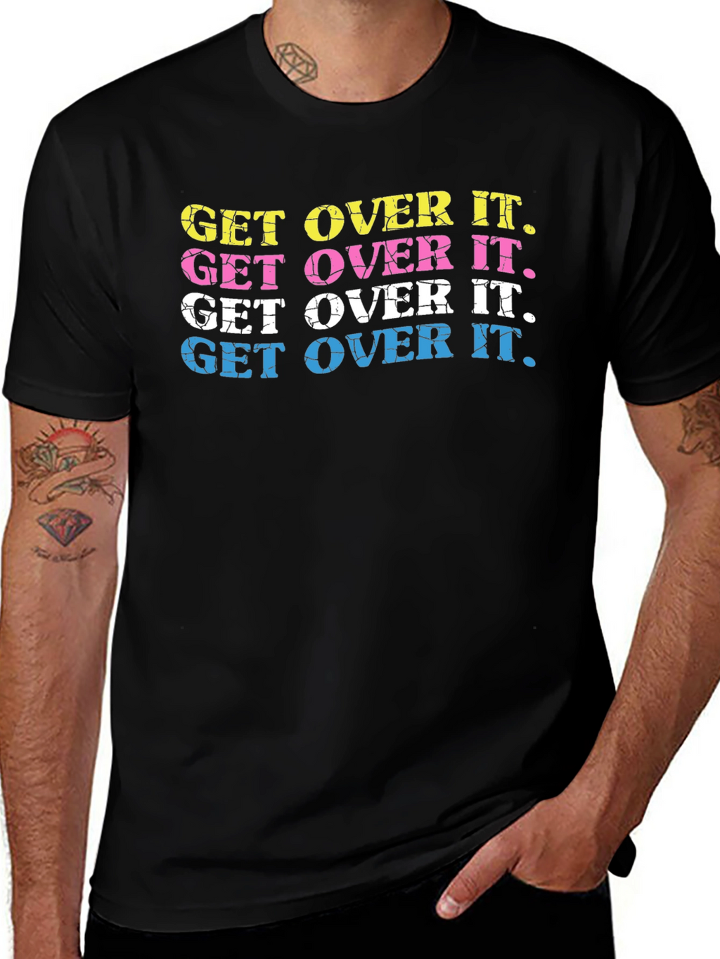 Get Over It T-Shirt Trendy Graphic Tee