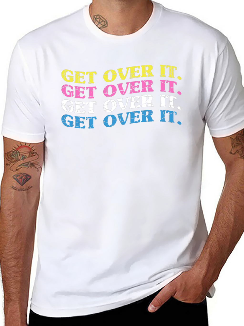 Get Over It T-Shirt Trendy Graphic Tee