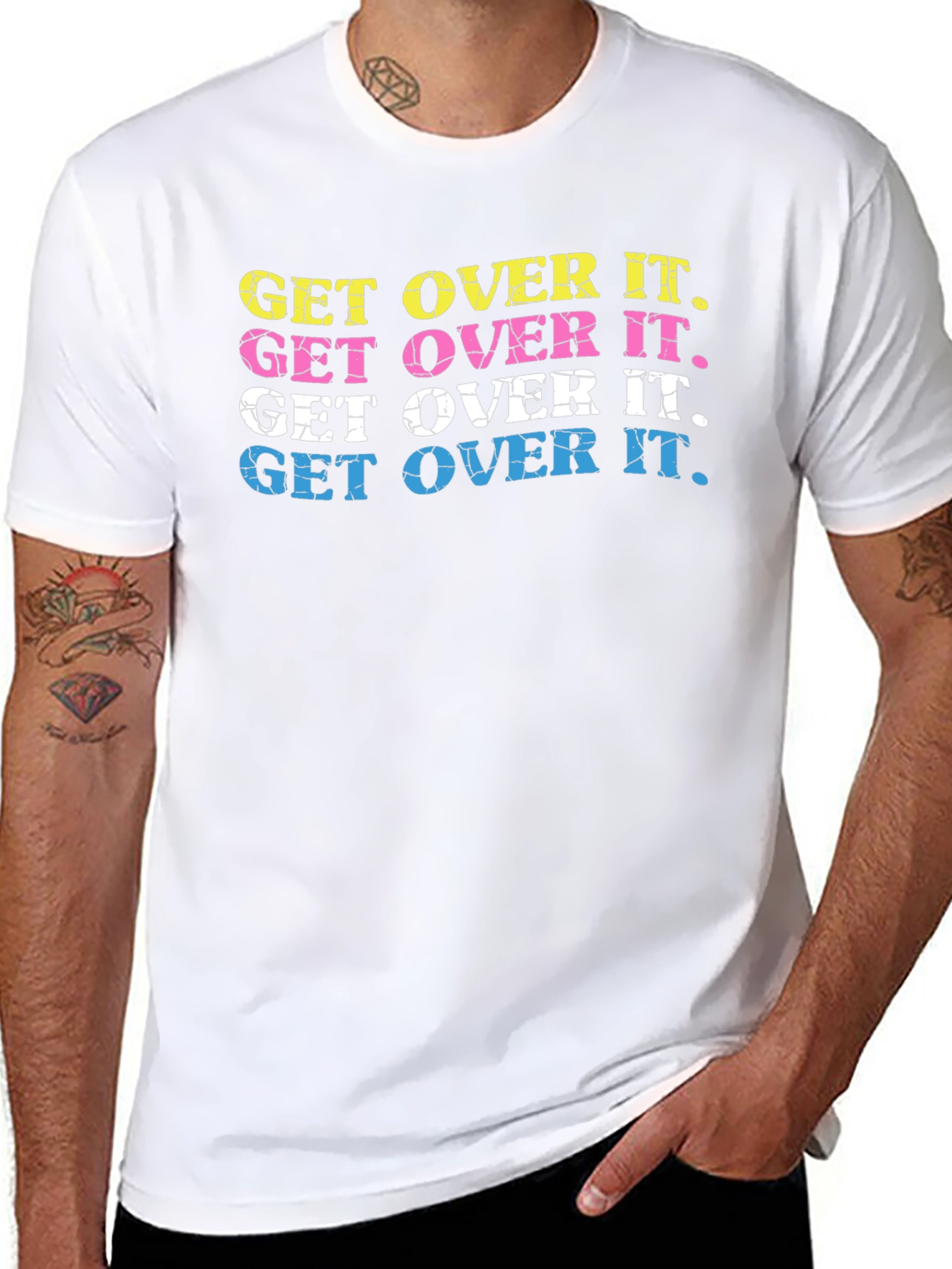 Get Over It T-Shirt Trendy Graphic Tee