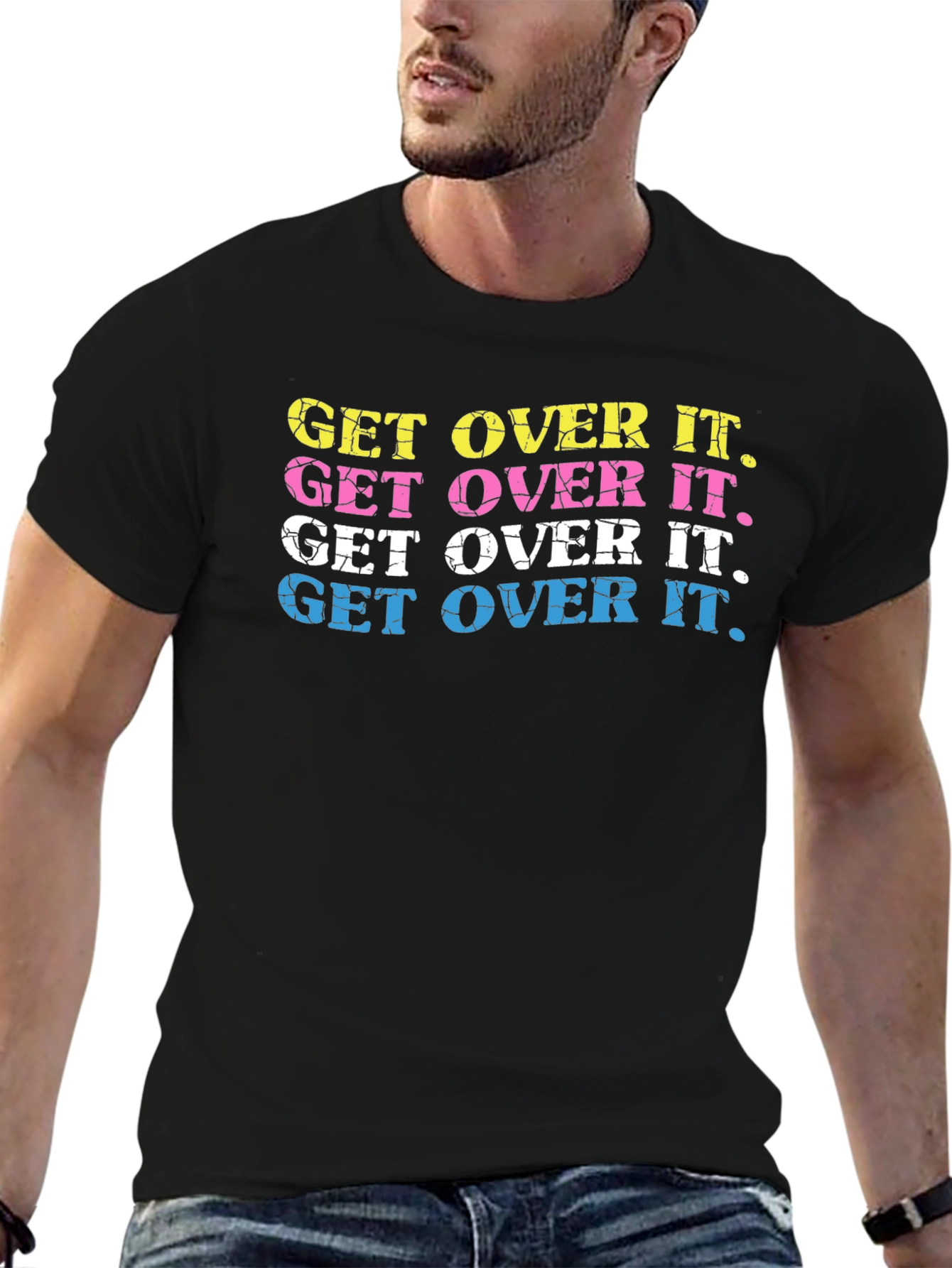 Get Over It T-Shirt Trendy Graphic Tee