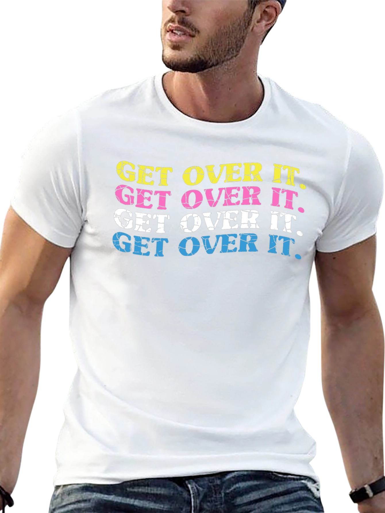 Get Over It T-Shirt Trendy Graphic Tee