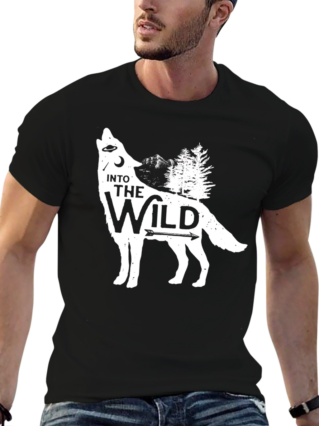 Into the Wild Wolf Graphic T-Shirt