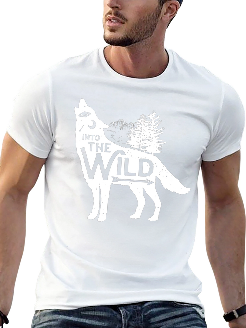 Into the Wild Wolf Graphic T-Shirt