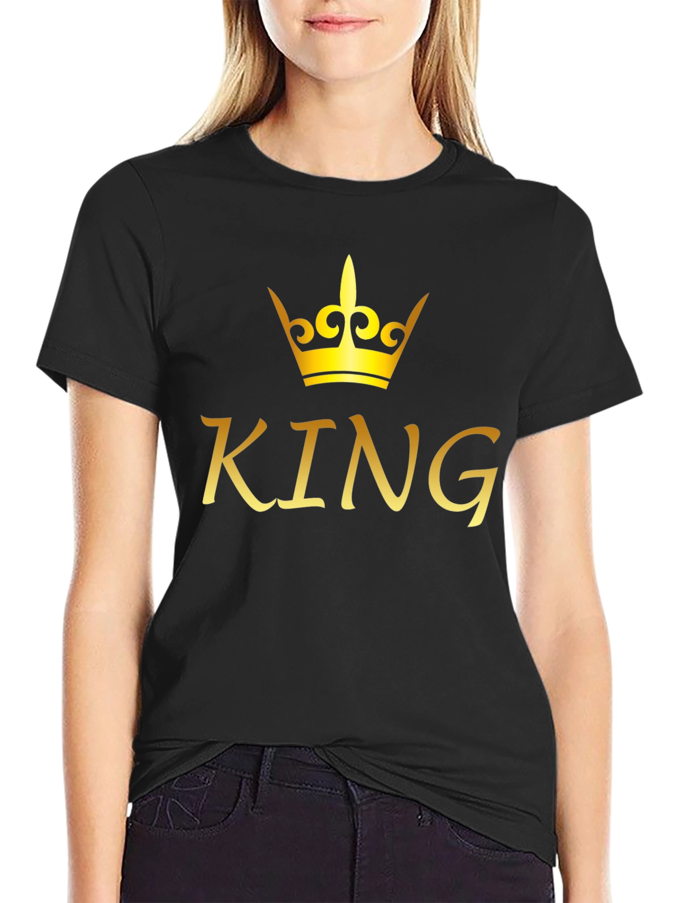 King Crown Graphic T-Shirt - Black