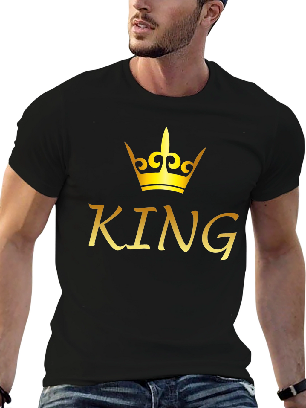 King Crown Graphic T-Shirt - Black
