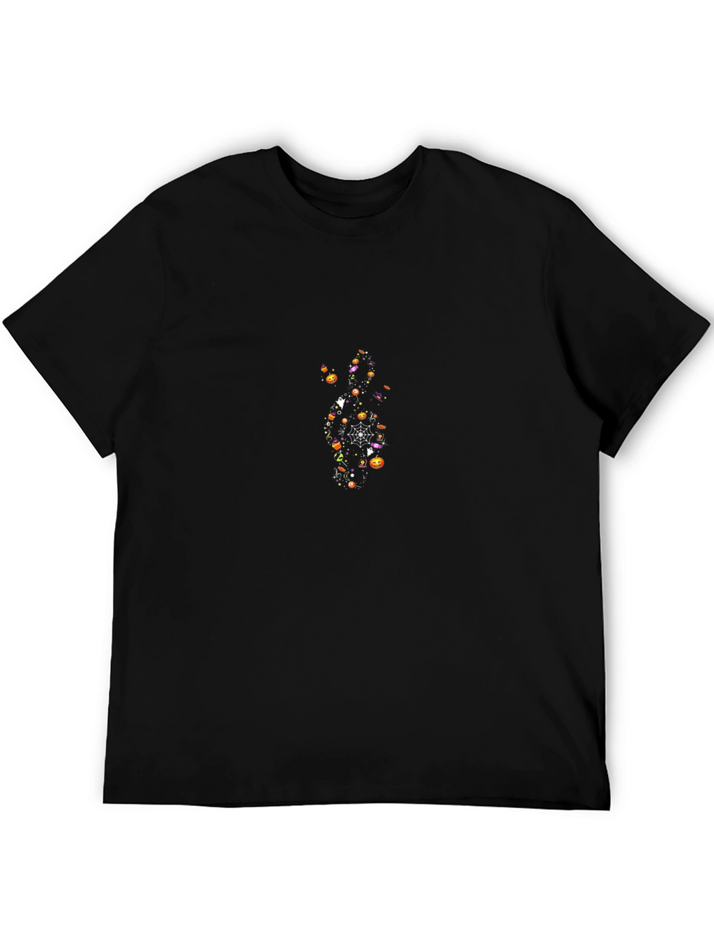 Halloween Graphic Print Black T-Shirt