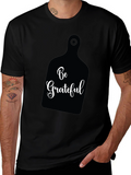 Be Grateful Black Graphic Tee
