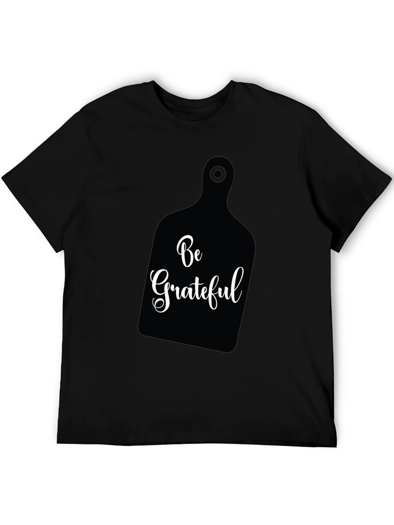 Be Grateful Black Graphic Tee