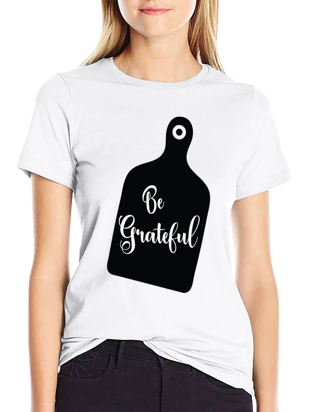 Be Grateful Black Graphic Tee