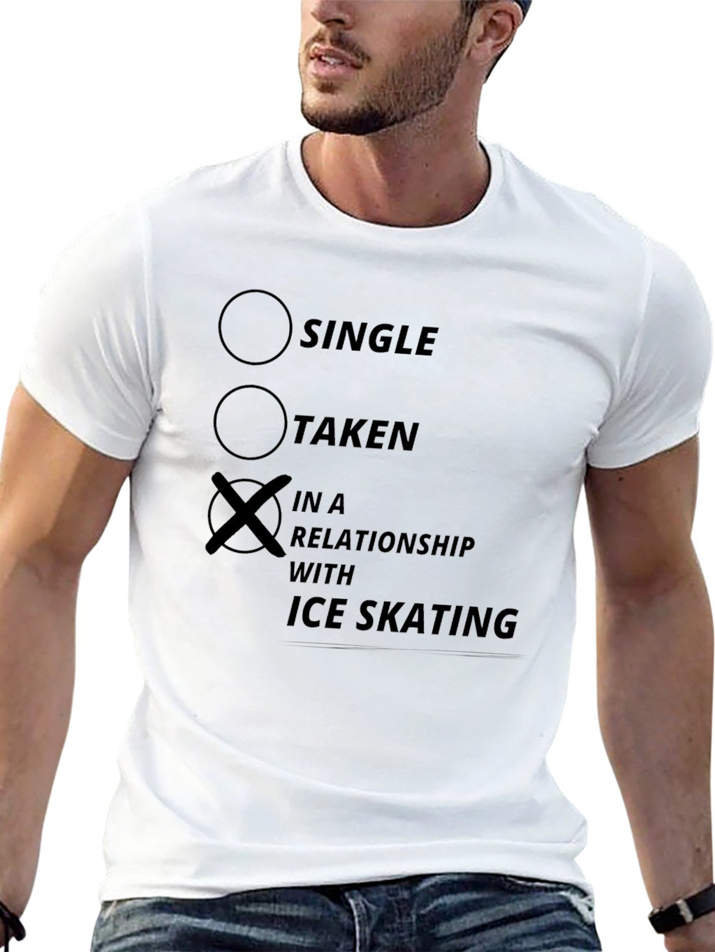 Ice Skating Relationship T-Shirt - Novelty Tee