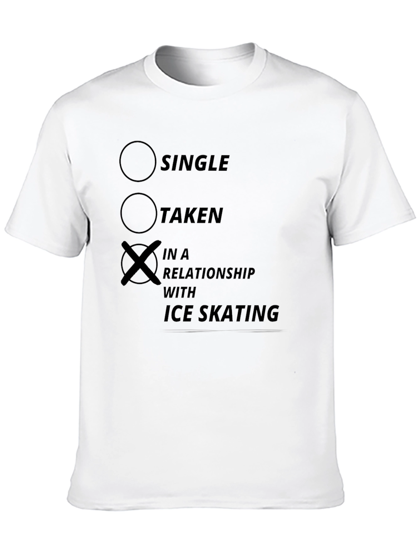 Ice Skating Relationship T-Shirt - Novelty Tee