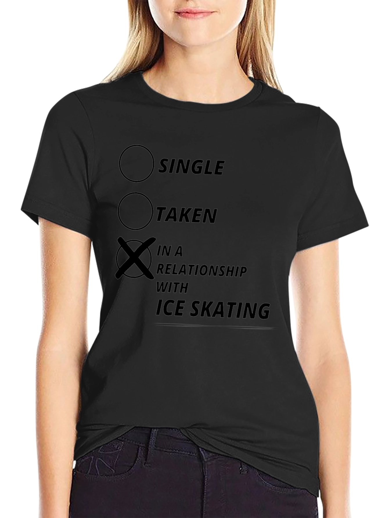 Ice Skating Relationship T-Shirt - Novelty Tee