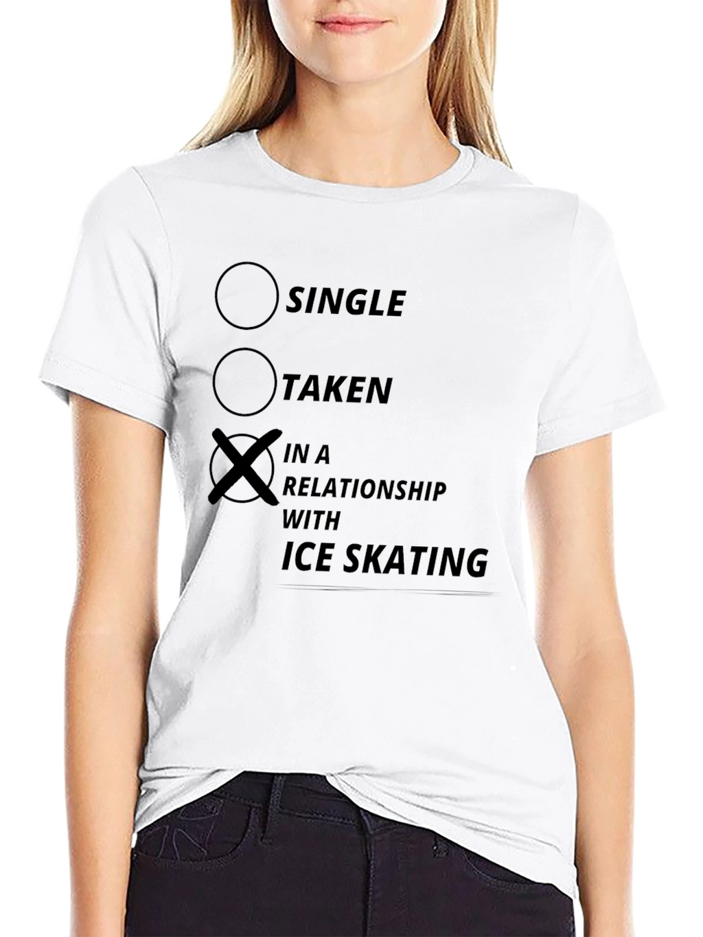 Ice Skating Relationship T-Shirt - Novelty Tee