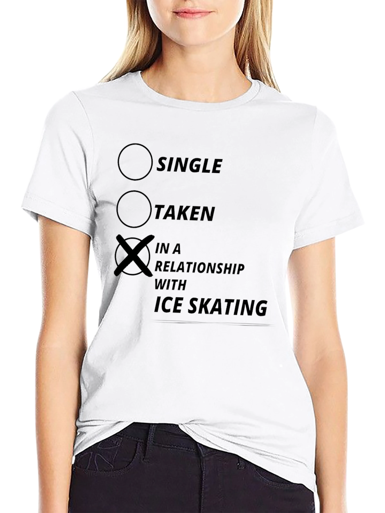 Ice Skating Relationship T-Shirt - Novelty Tee
