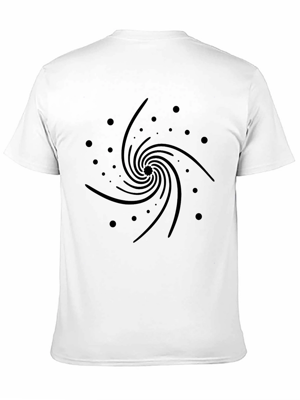 Cosmic Swirl Black Graphic Tee