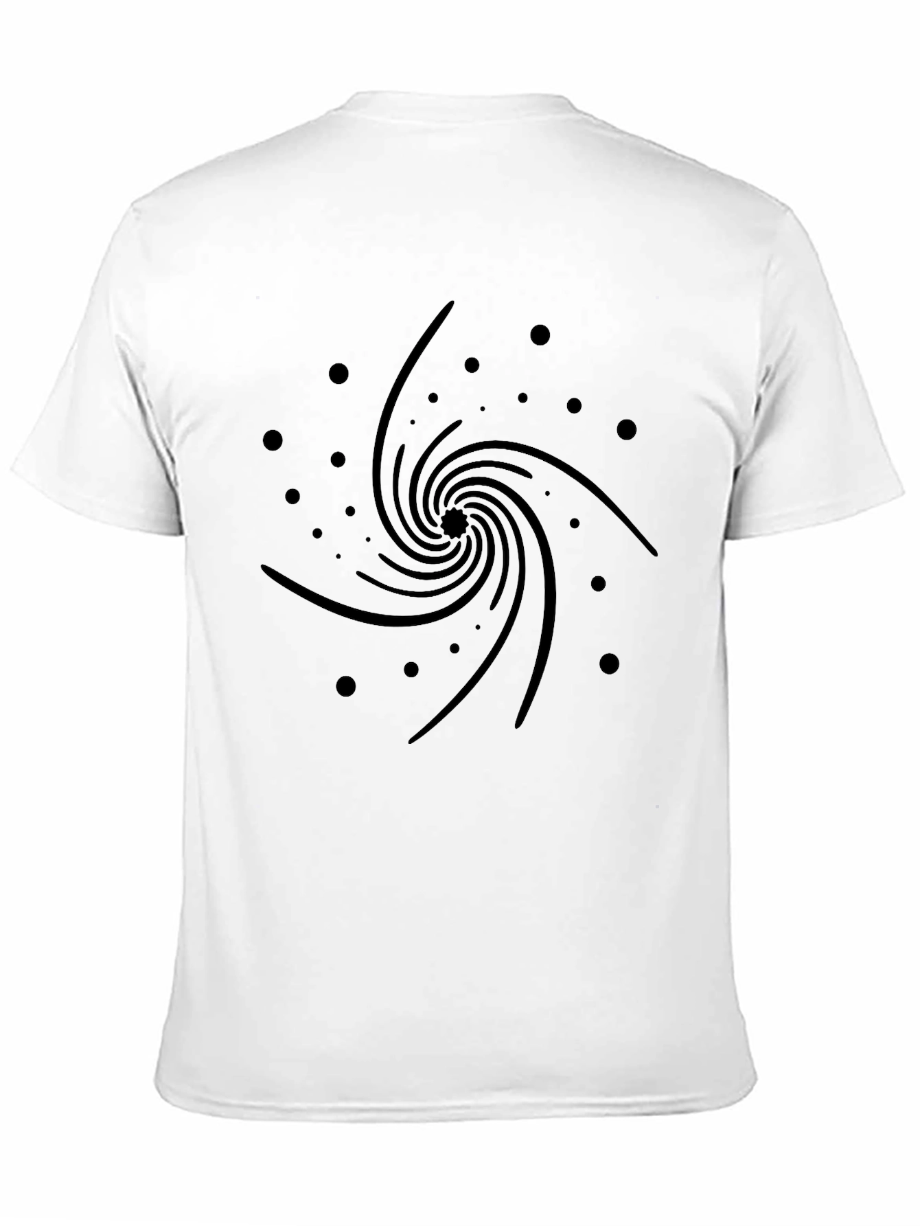Cosmic Swirl Black Graphic Tee