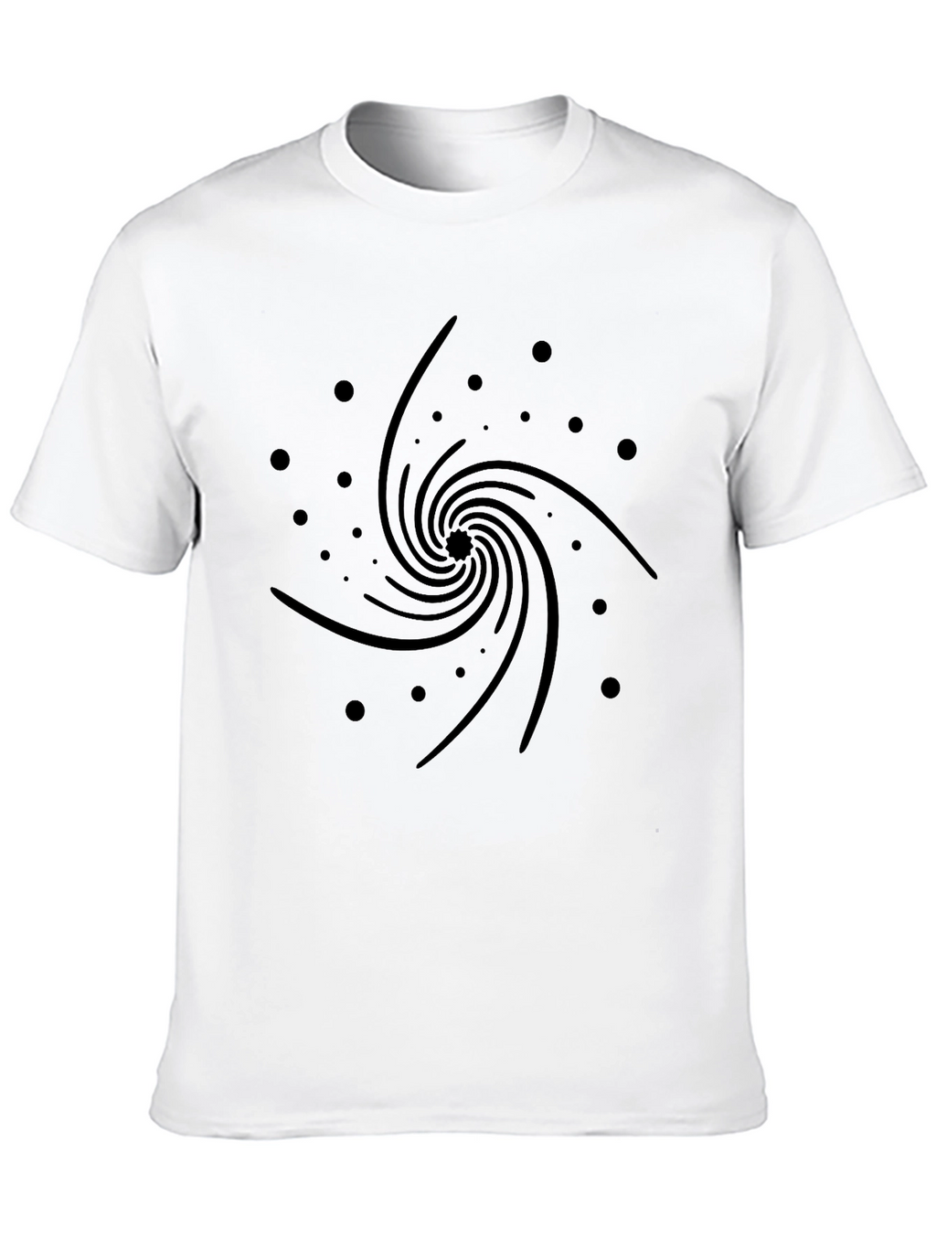 Cosmic Swirl Black Graphic Tee