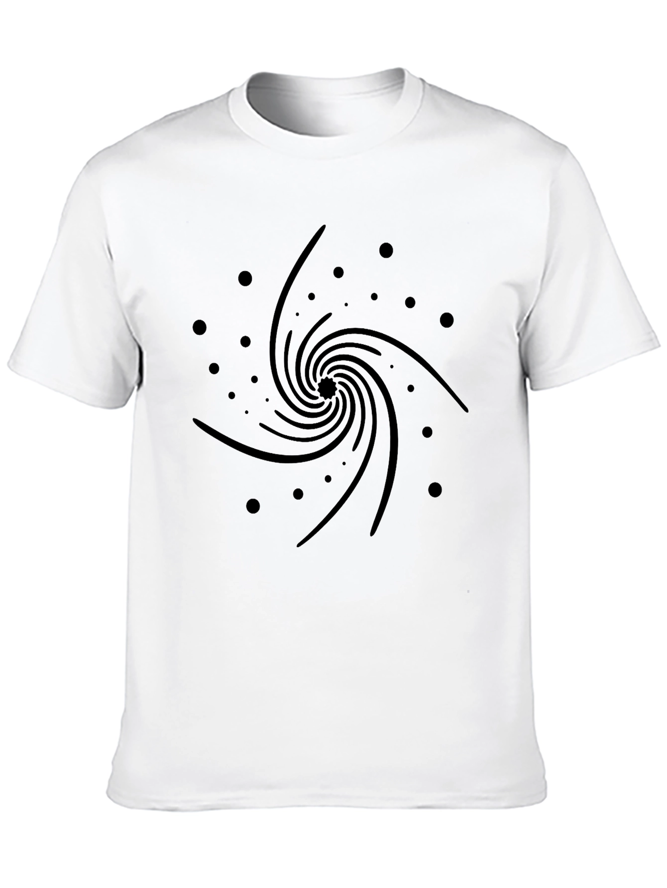Cosmic Swirl Black Graphic Tee