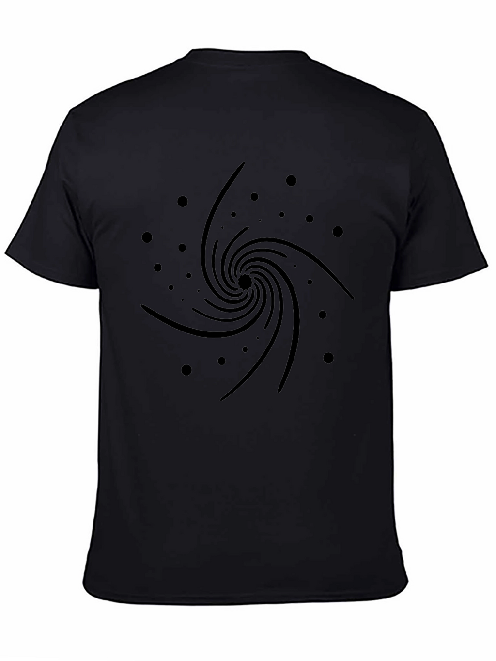 Cosmic Swirl Black Graphic Tee