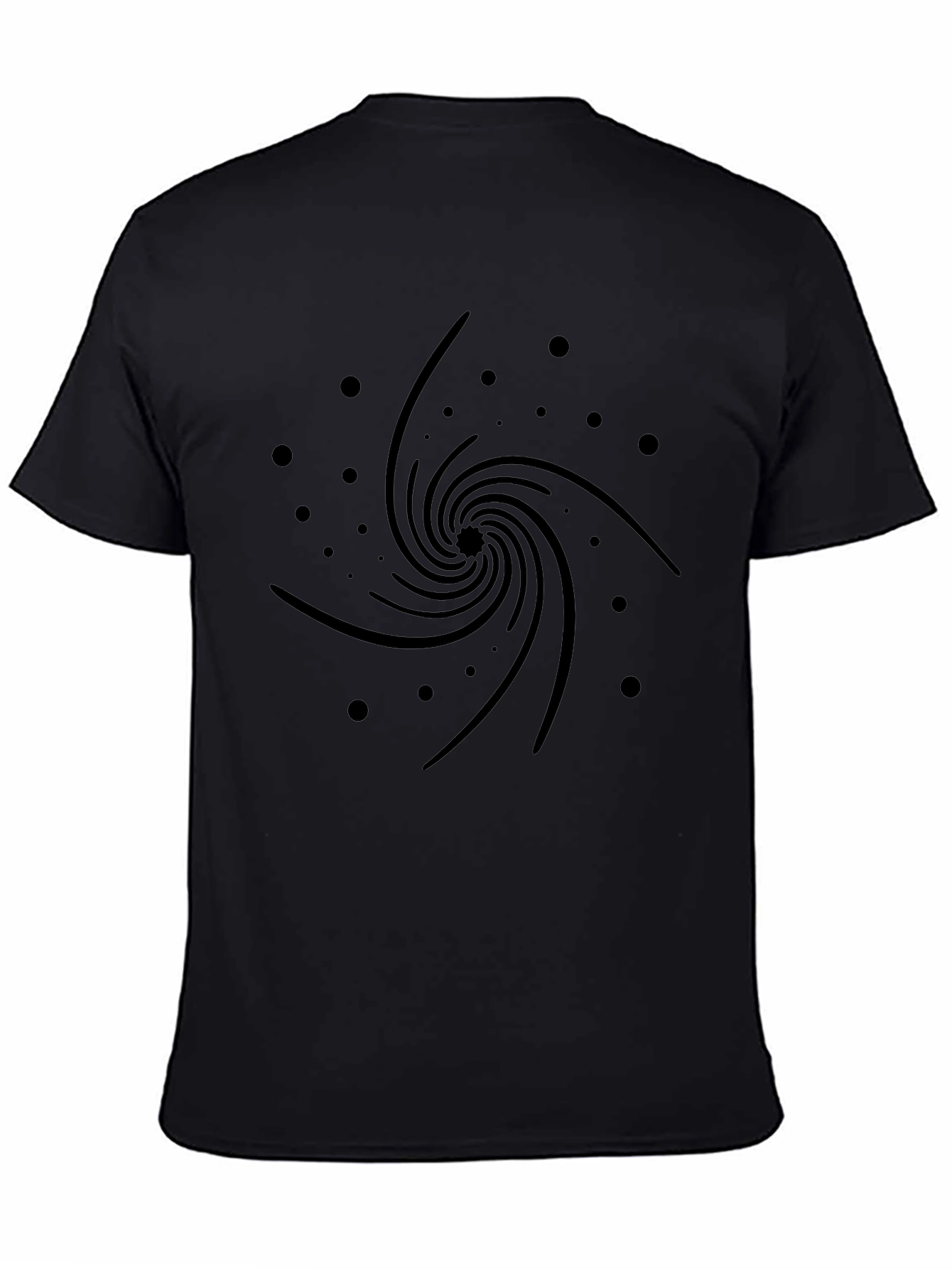 Cosmic Swirl Black Graphic Tee
