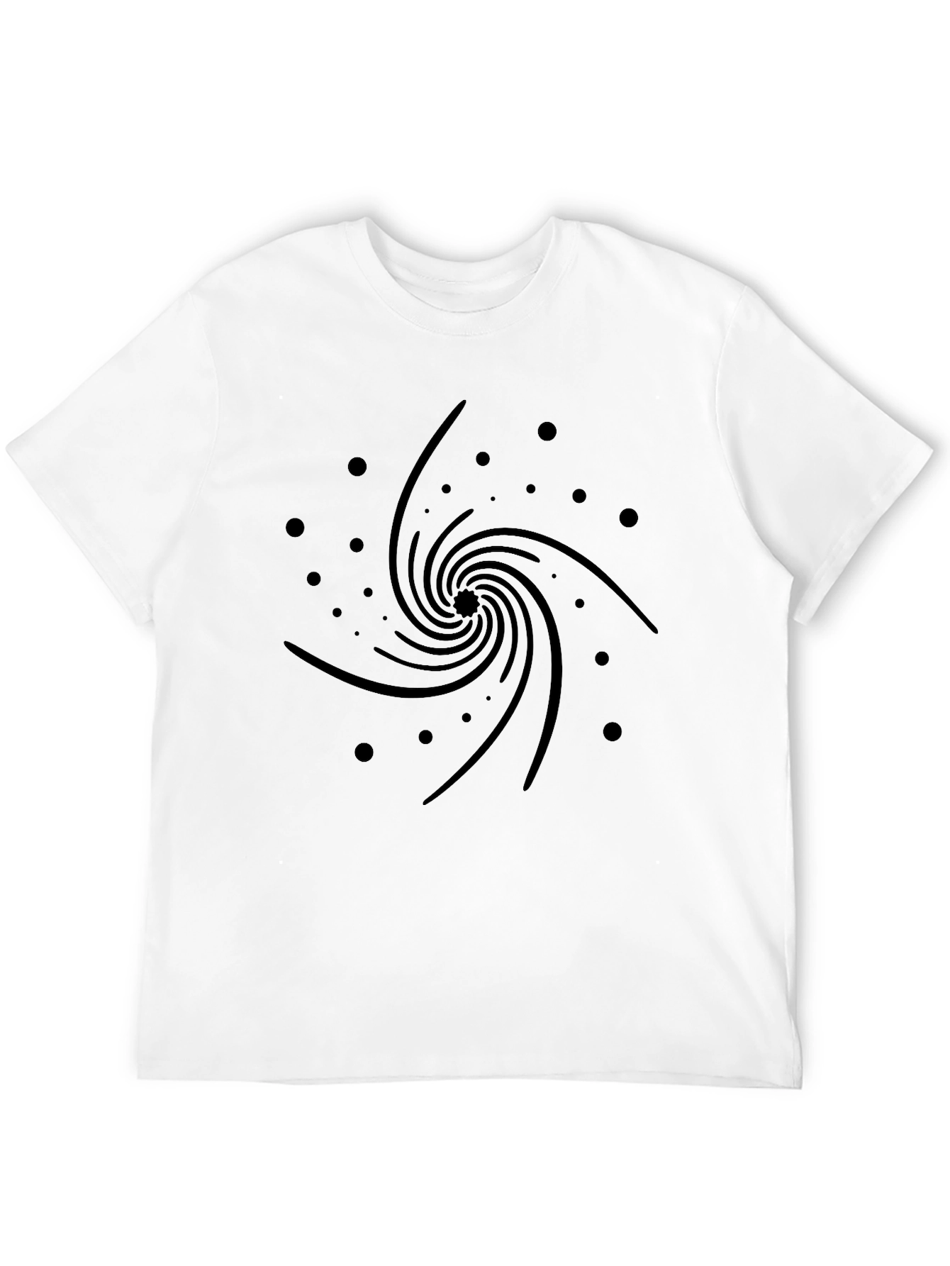 Cosmic Swirl Black Graphic Tee