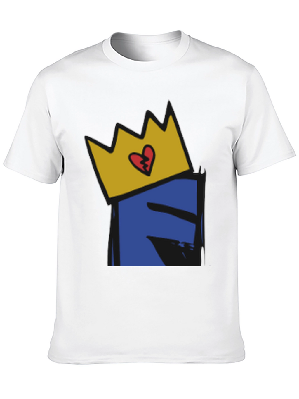 Crown Heart Graphic Black T-Shirt