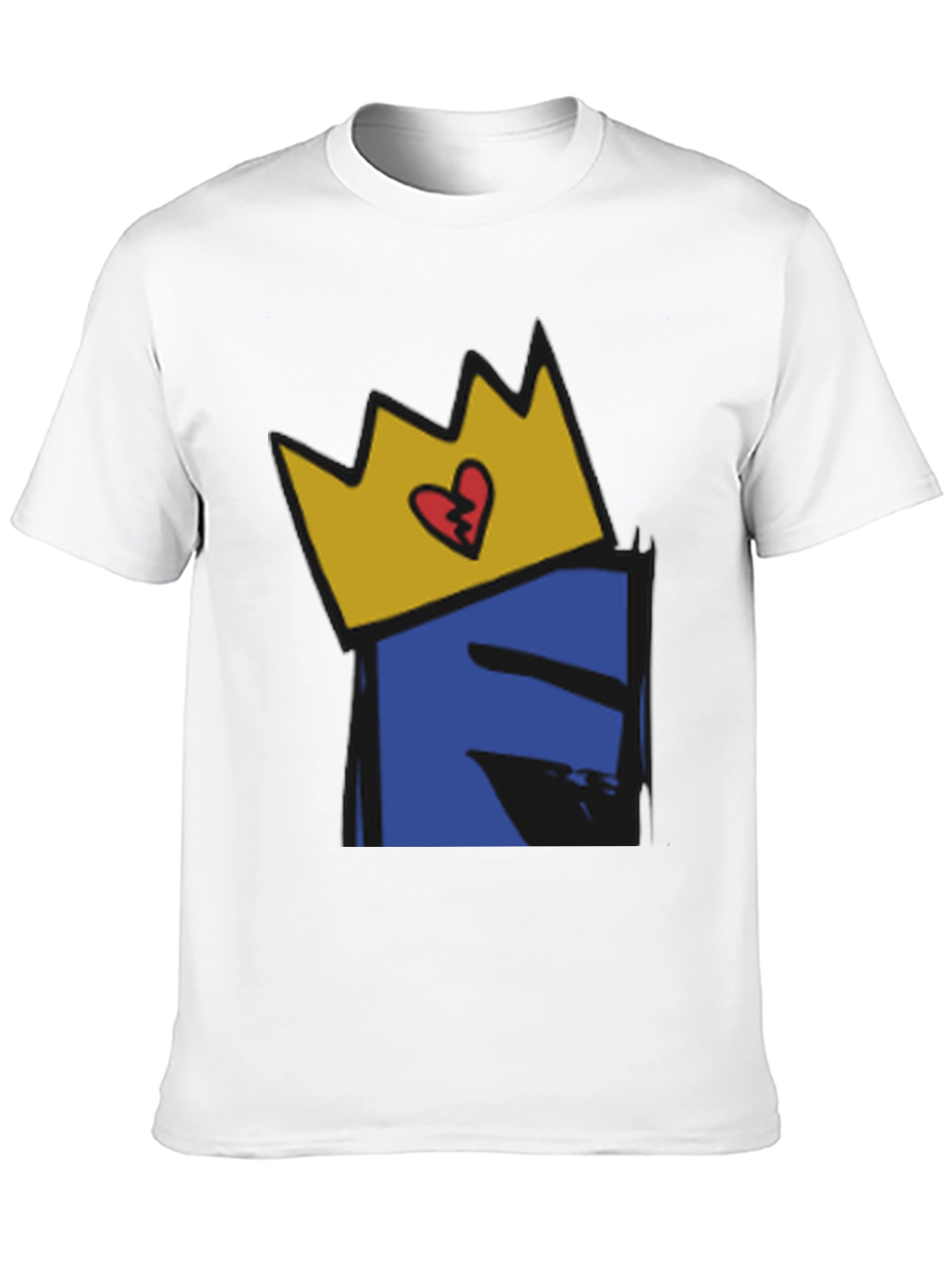 Crown Heart Graphic Black T-Shirt