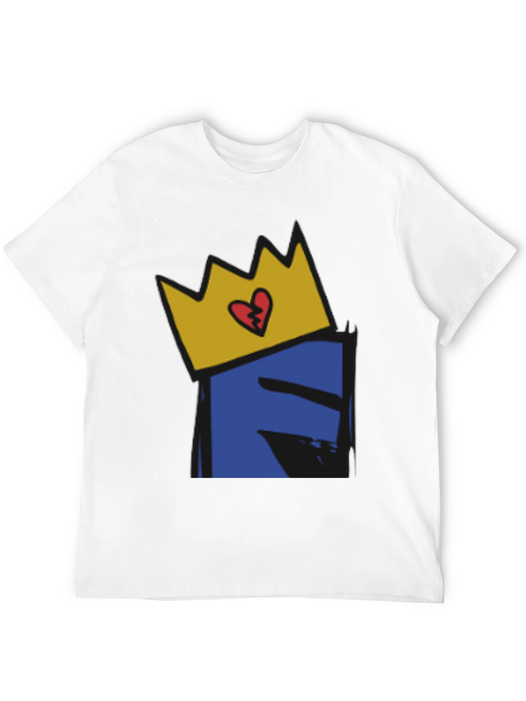 Crown Heart Graphic Black T-Shirt