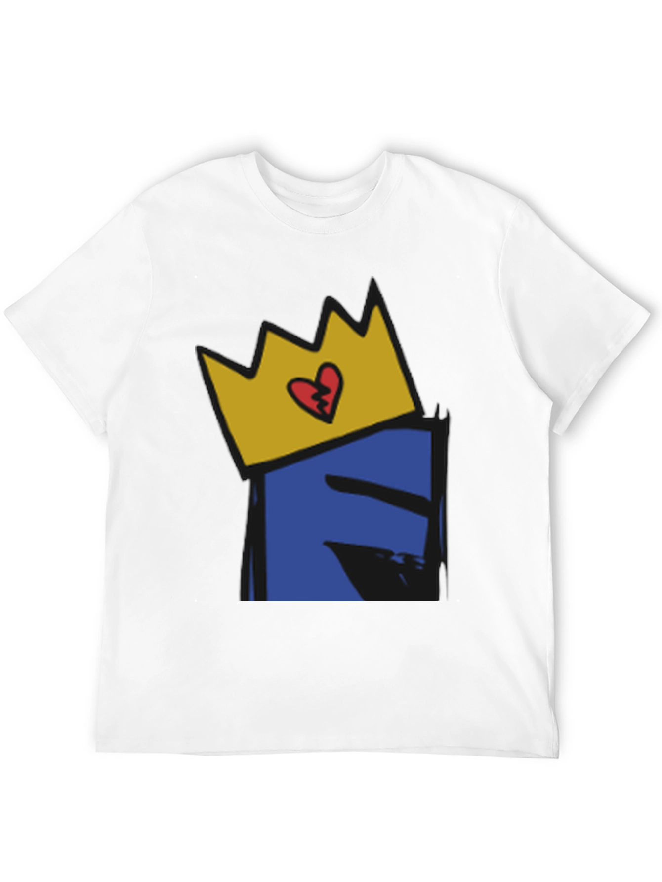 Crown Heart Graphic Black T-Shirt
