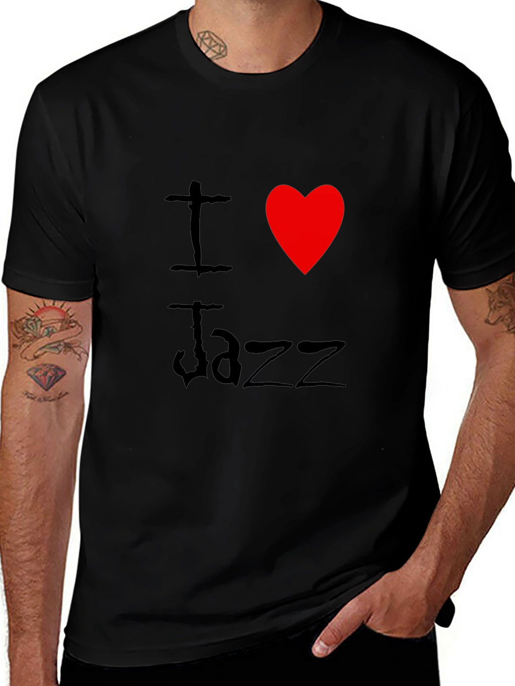 I Heart Jazz T-Shirt - Classic Design