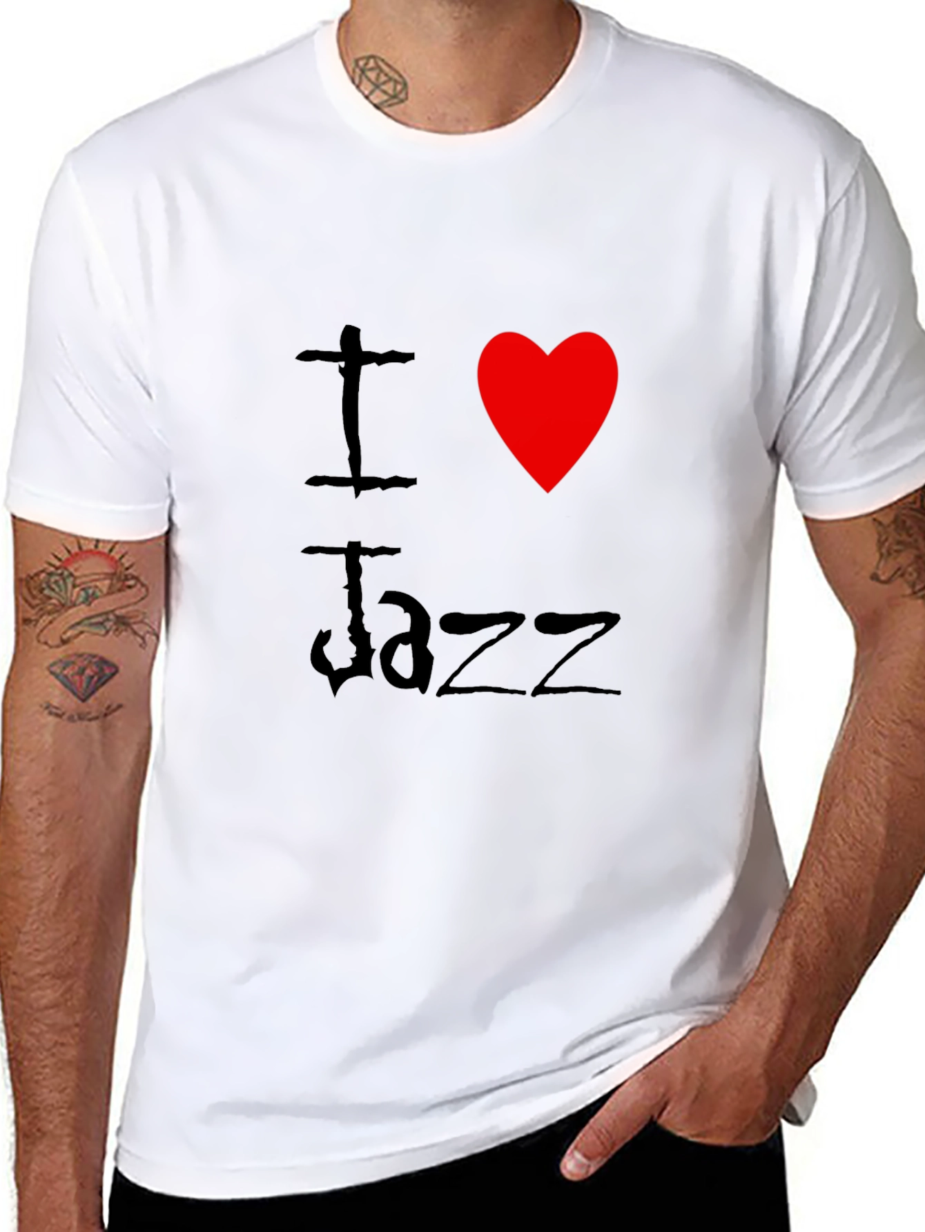 I Heart Jazz T-Shirt - Classic Design