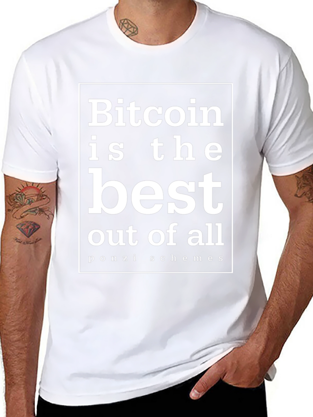 Bitcoin Ponzi Scheme Sarcastic T-Shirt