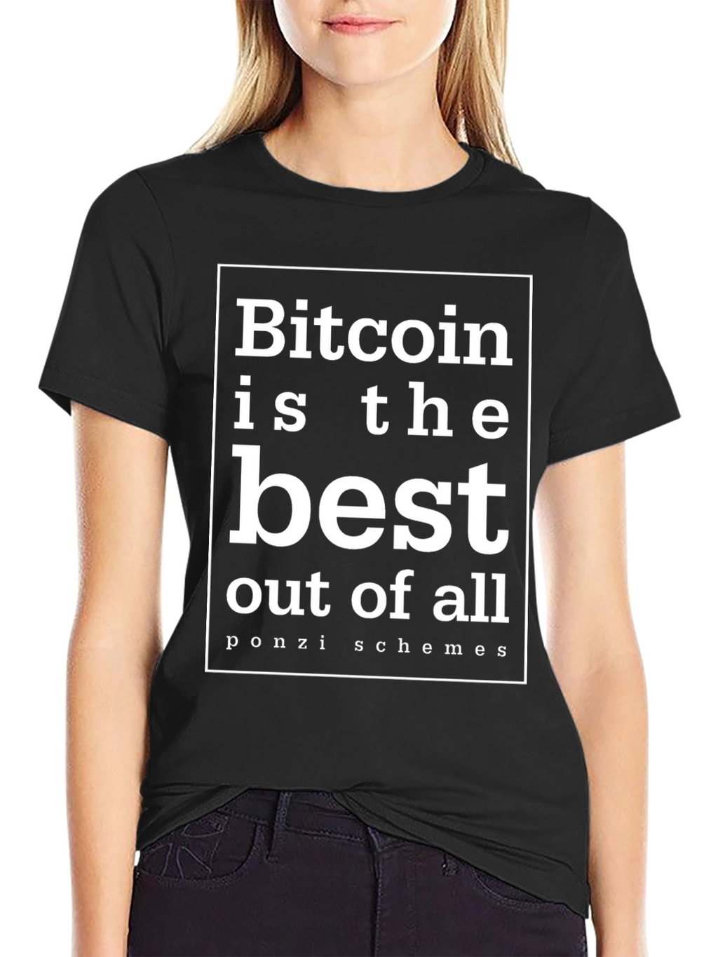 Bitcoin Ponzi Scheme Sarcastic T-Shirt