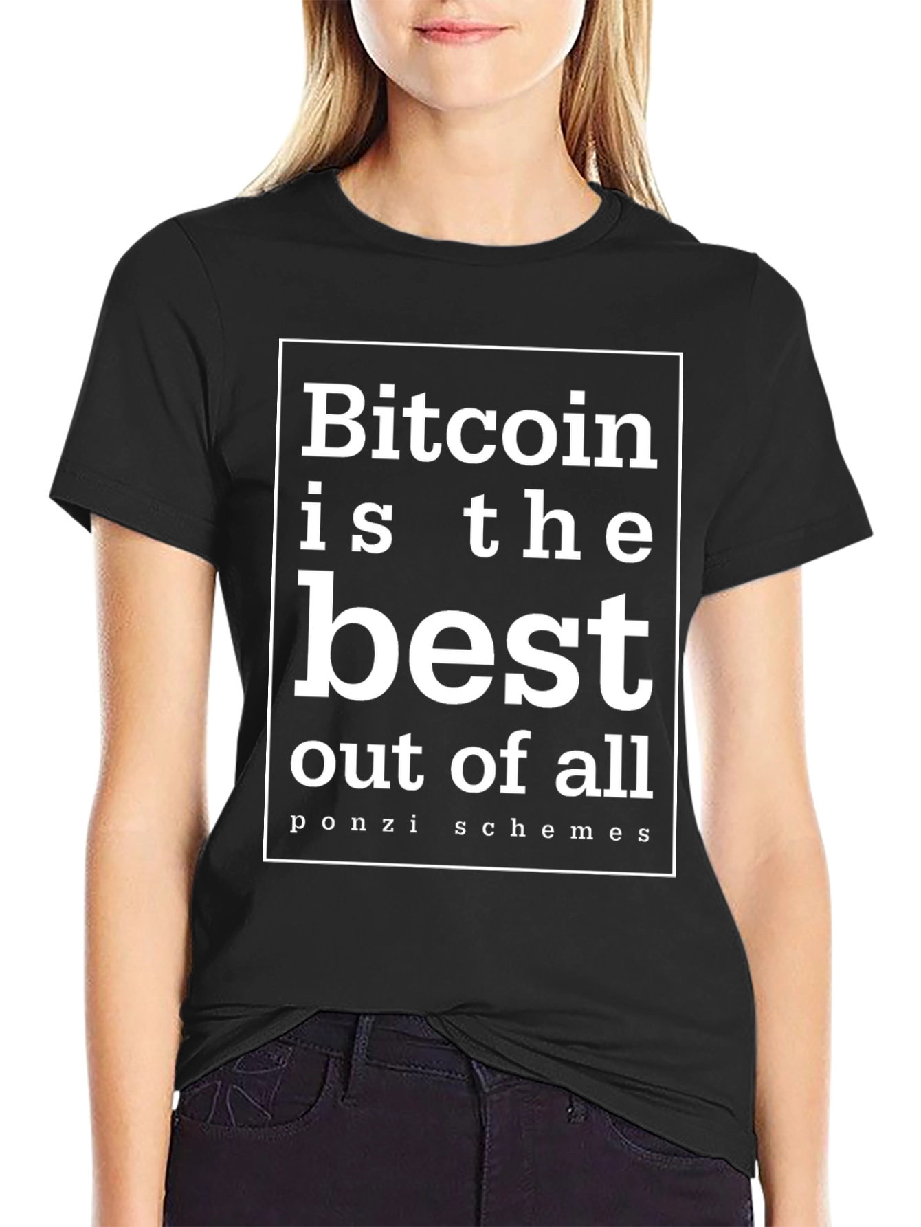 Bitcoin Ponzi Scheme Sarcastic T-Shirt