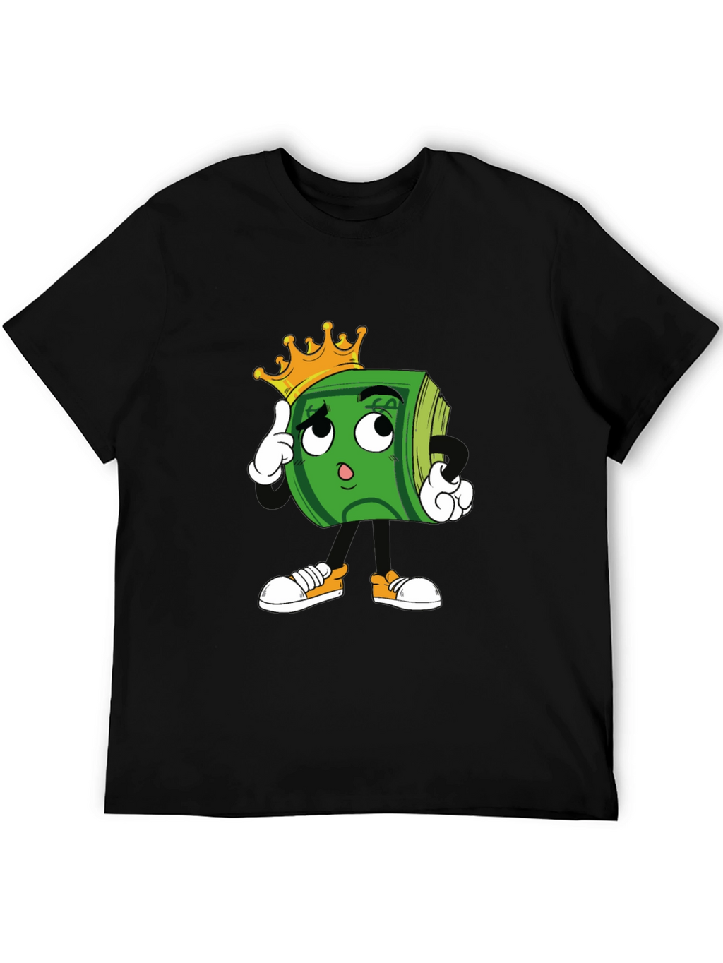 Cartoon Money Graphic T-Shirt
