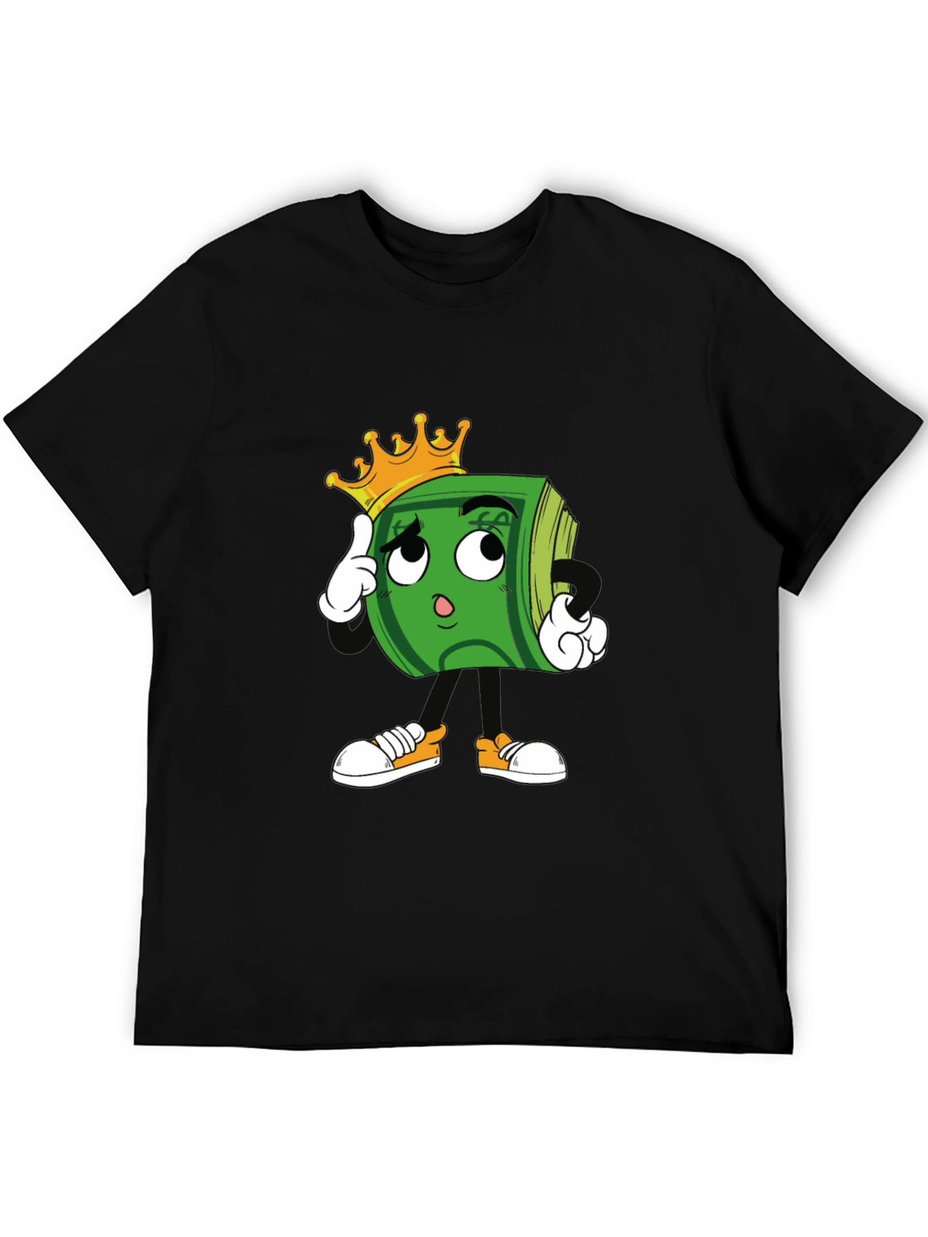 Cartoon Money Graphic T-Shirt