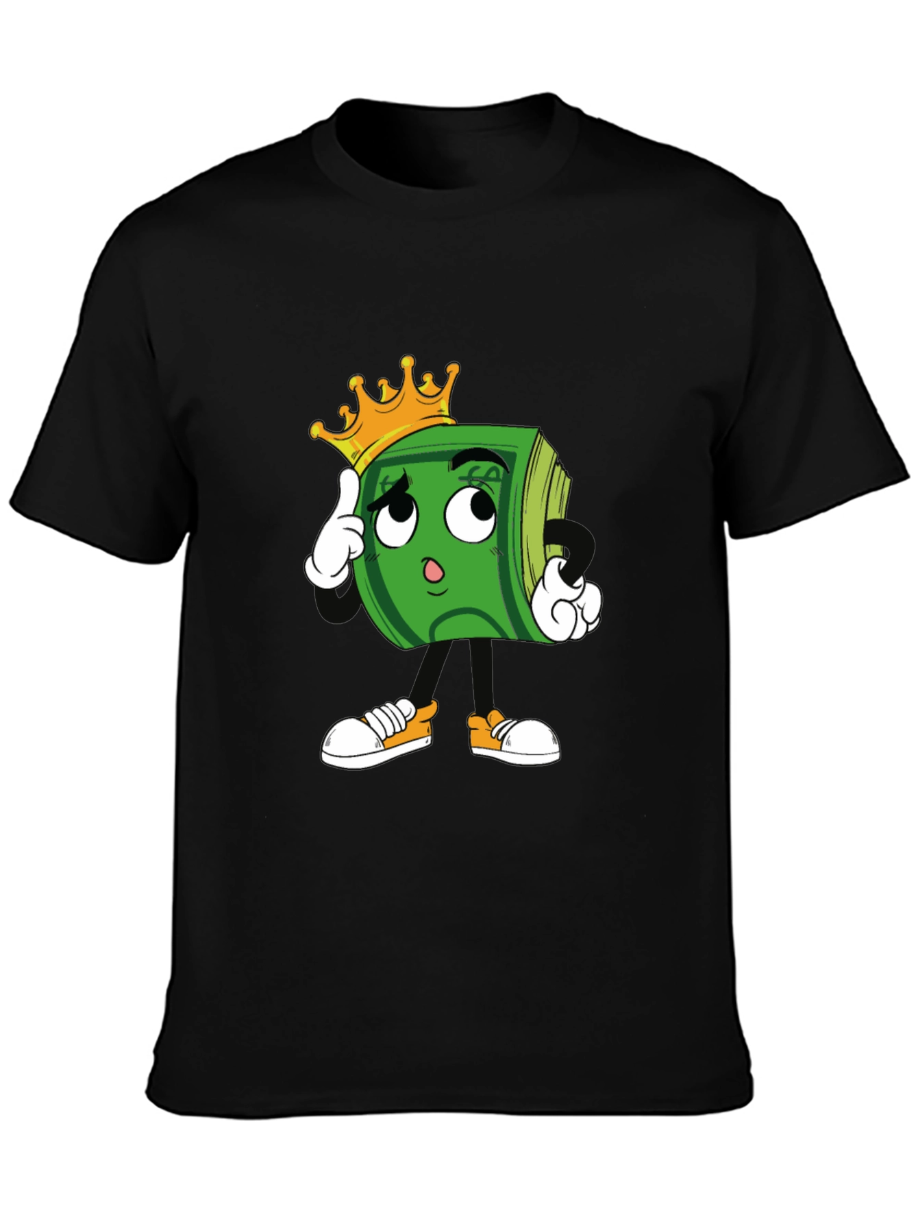Cartoon Money Graphic T-Shirt