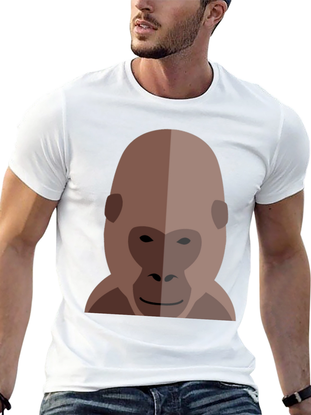 Gorilla Graphic Print Black T-Shirt