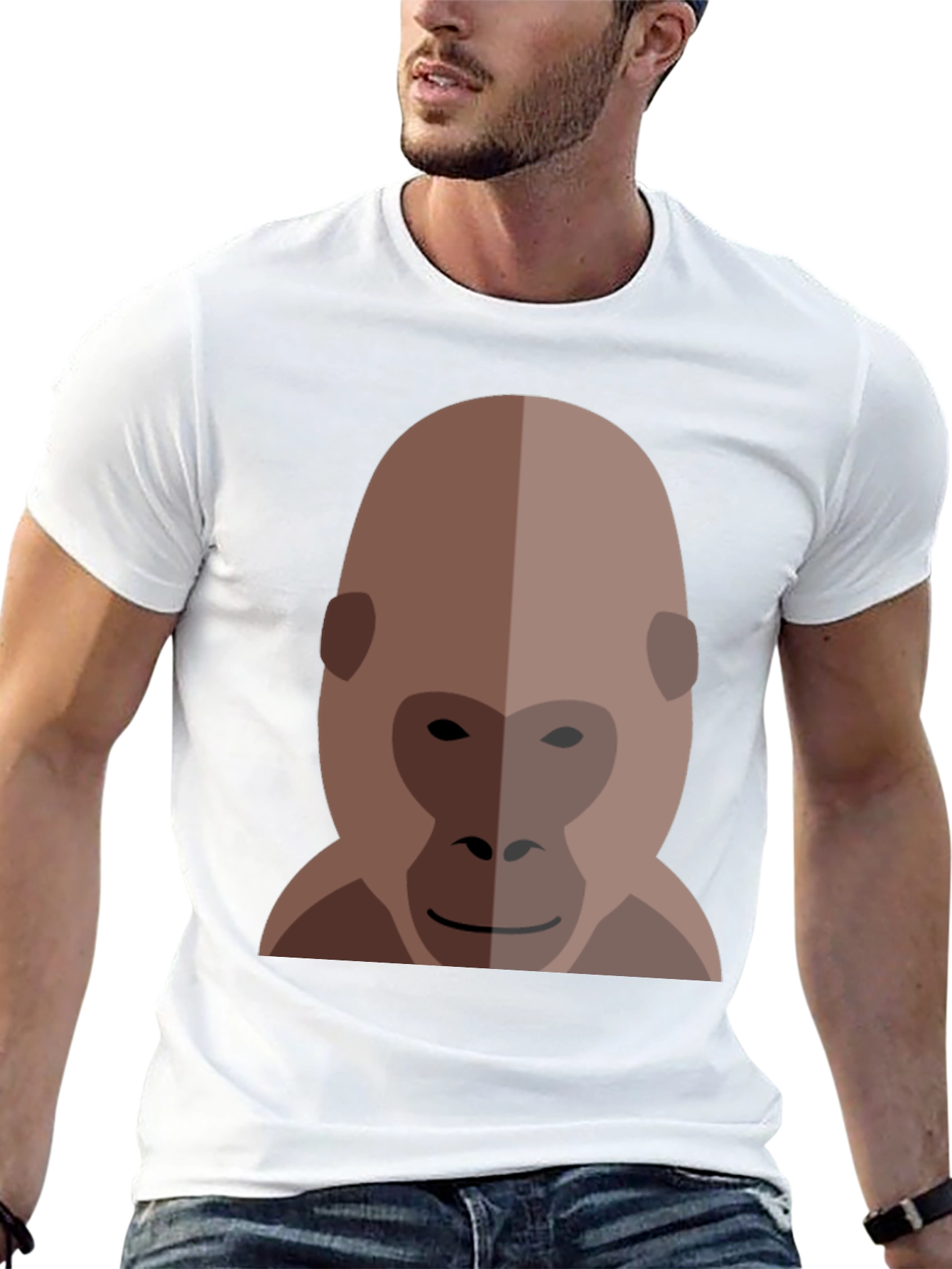 Gorilla Graphic Print Black T-Shirt