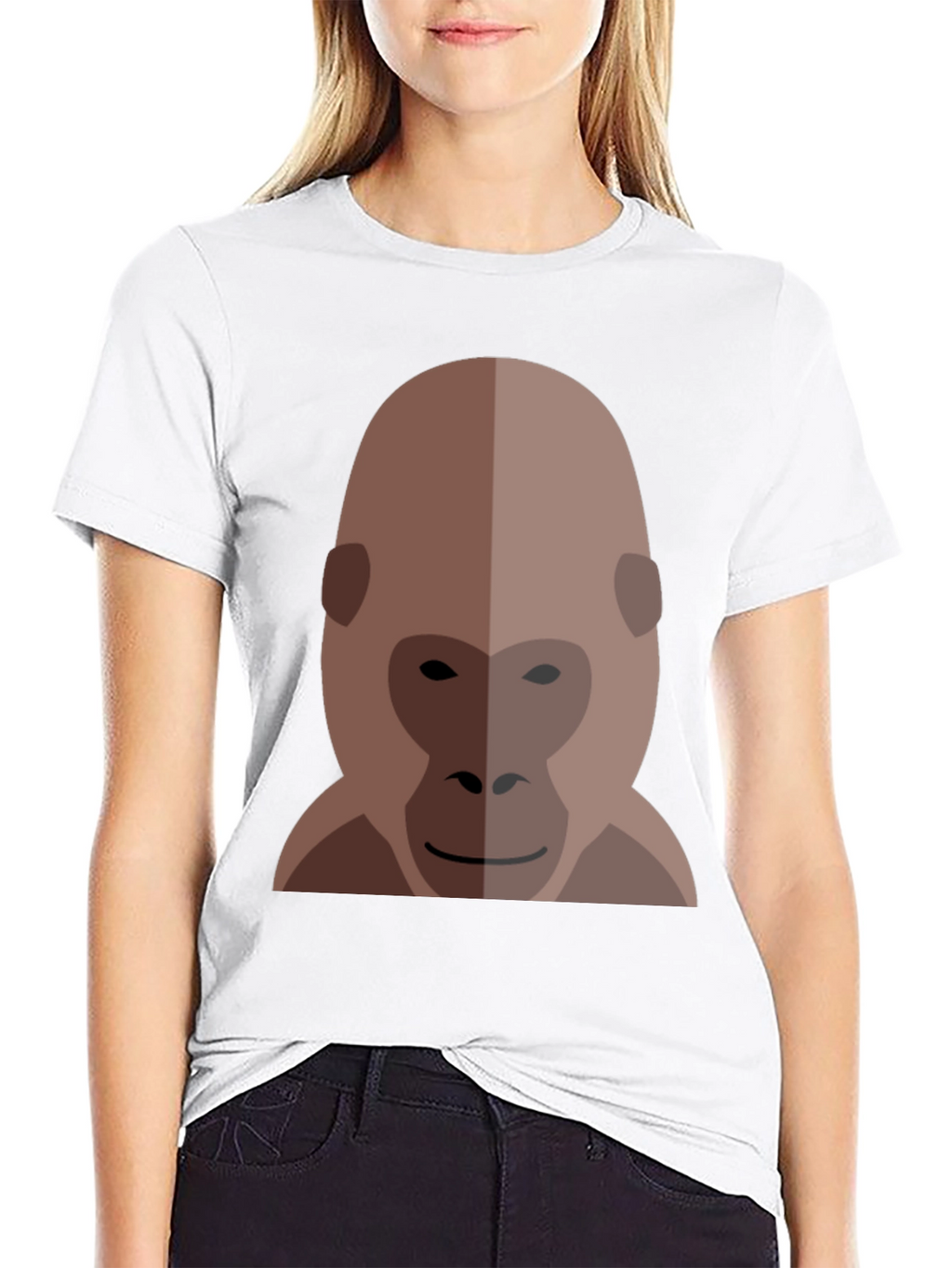 Gorilla Graphic Print Black T-Shirt