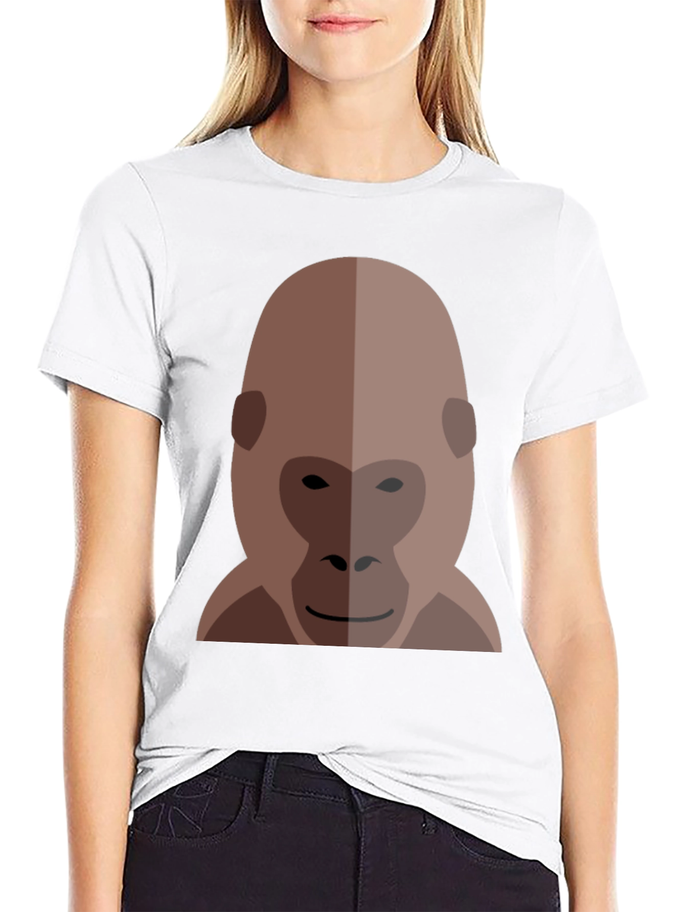 Gorilla Graphic Print Black T-Shirt