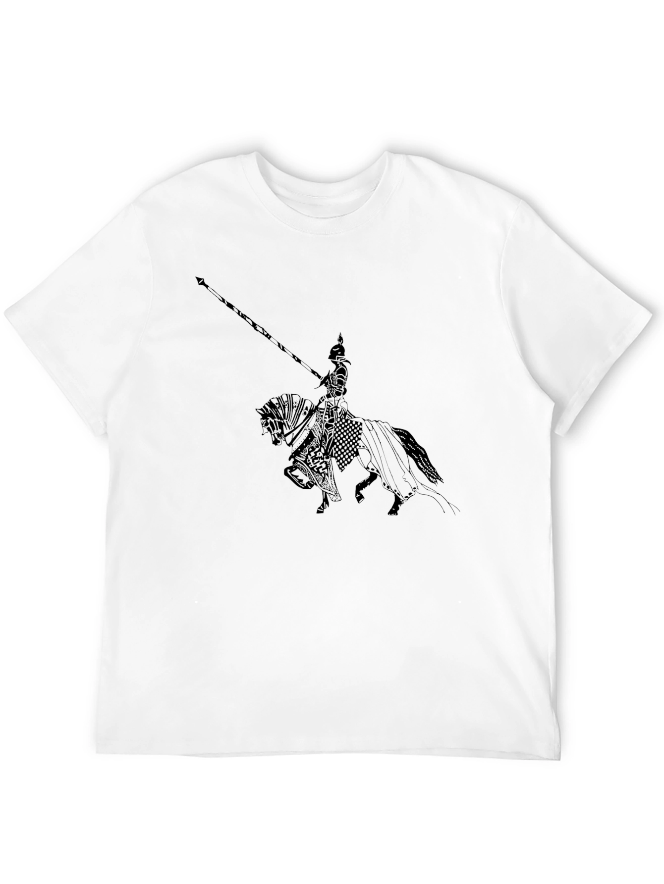 Knight on Horse T-Shirt - Black