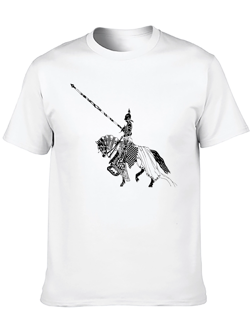 Knight on Horse T-Shirt - Black