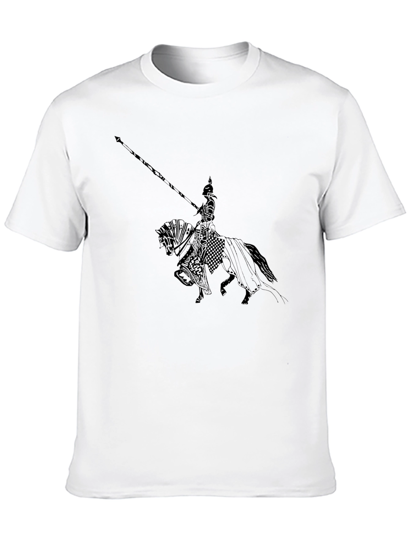 Knight on Horse T-Shirt - Black