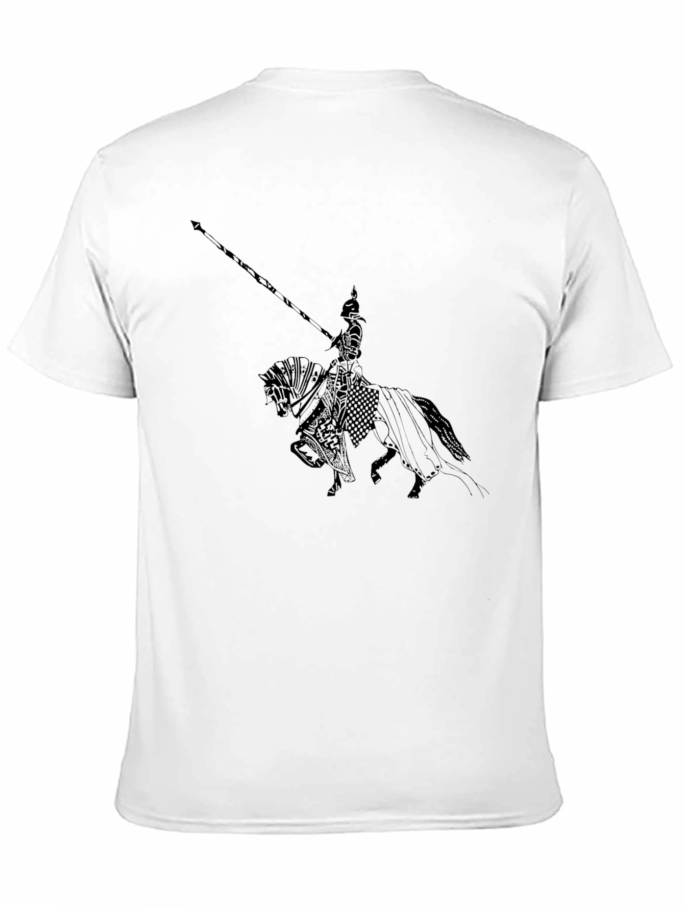 Knight on Horse T-Shirt - Black