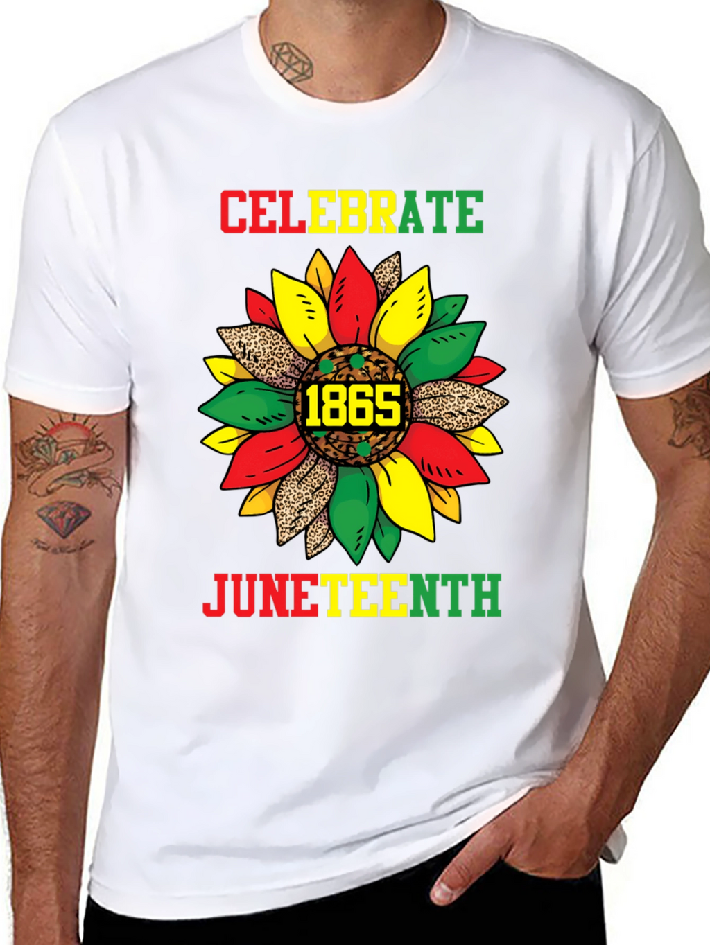 Celebrate Juneteenth T-Shirt - Sunflower 1865