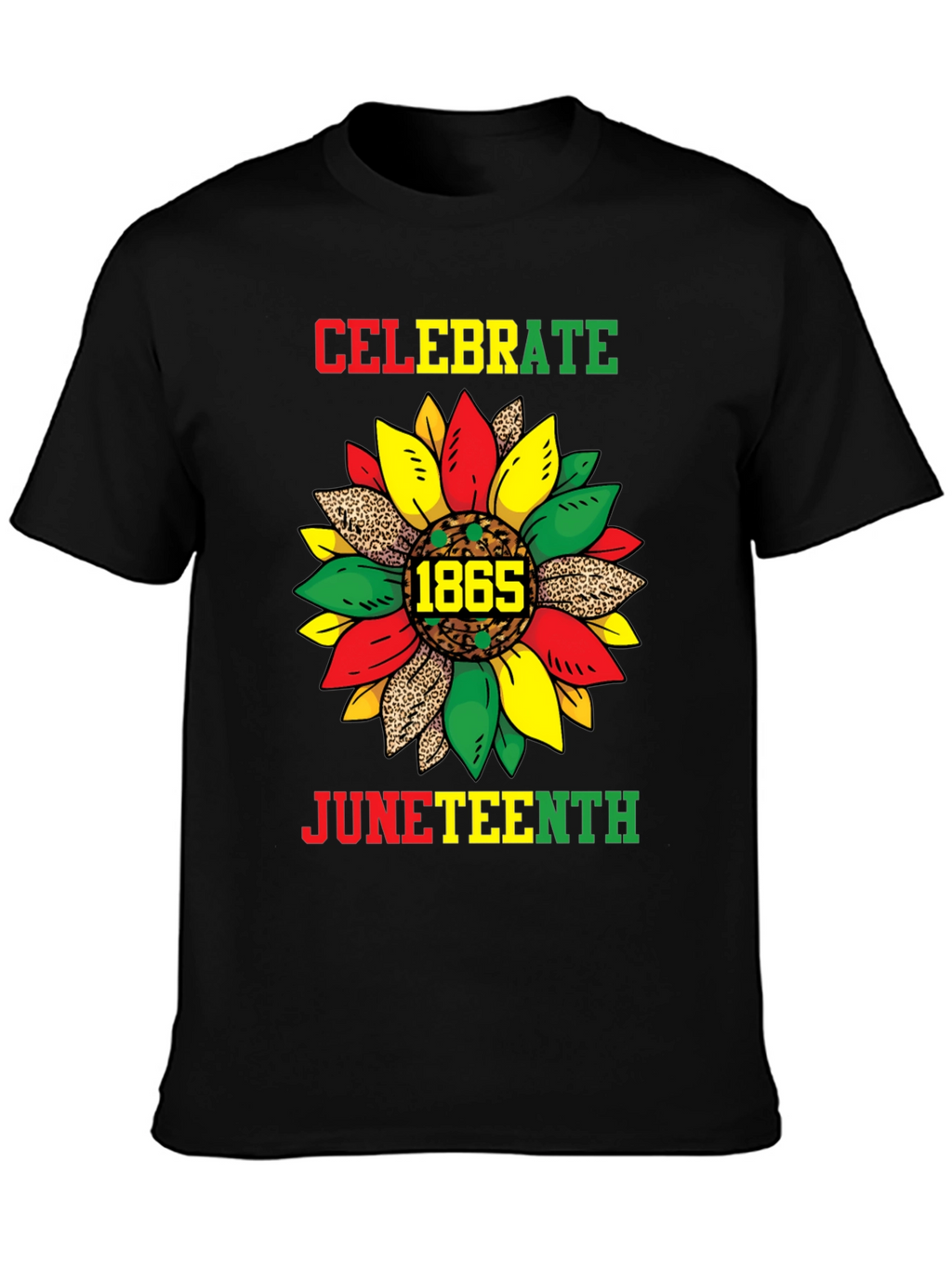 Celebrate Juneteenth T-Shirt - Sunflower 1865