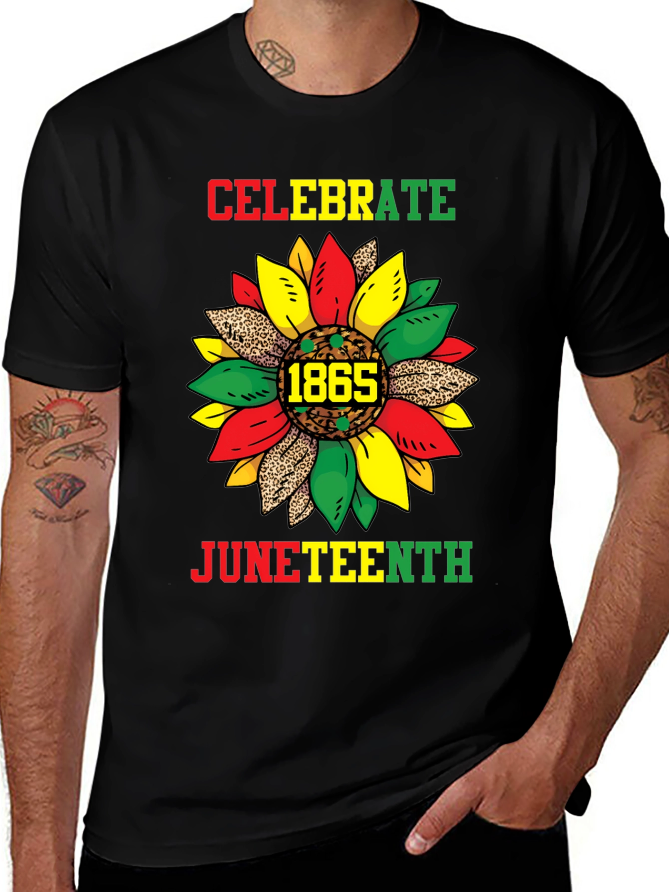 Celebrate Juneteenth T-Shirt - Sunflower 1865
