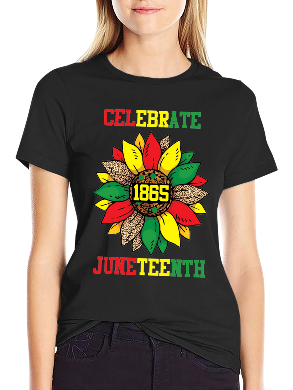 Celebrate Juneteenth T-Shirt - Sunflower 1865